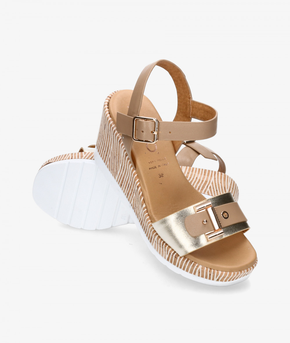 Sandalias pabloochoa.shoes  51221 en platino