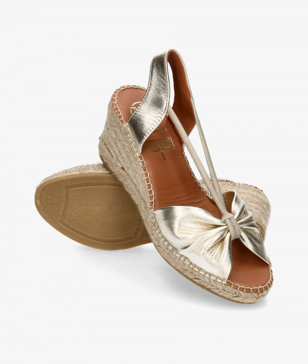 Viguera Espadrilles  1909 in gold