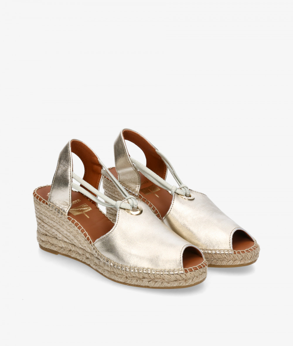 Viguera Espadrilles  2143 in platinum