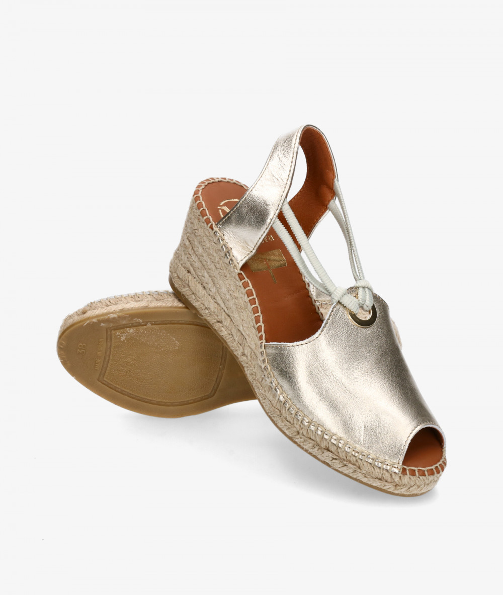 Viguera Espadrilles  2143 in platinum