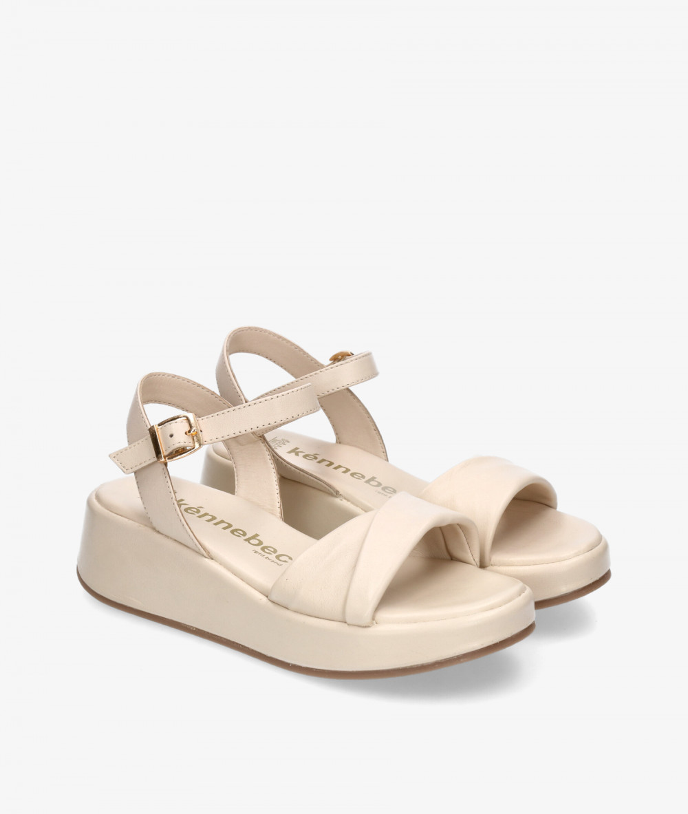 Kénnebec Sandals  77267 QUEBEC-504 in off-white
