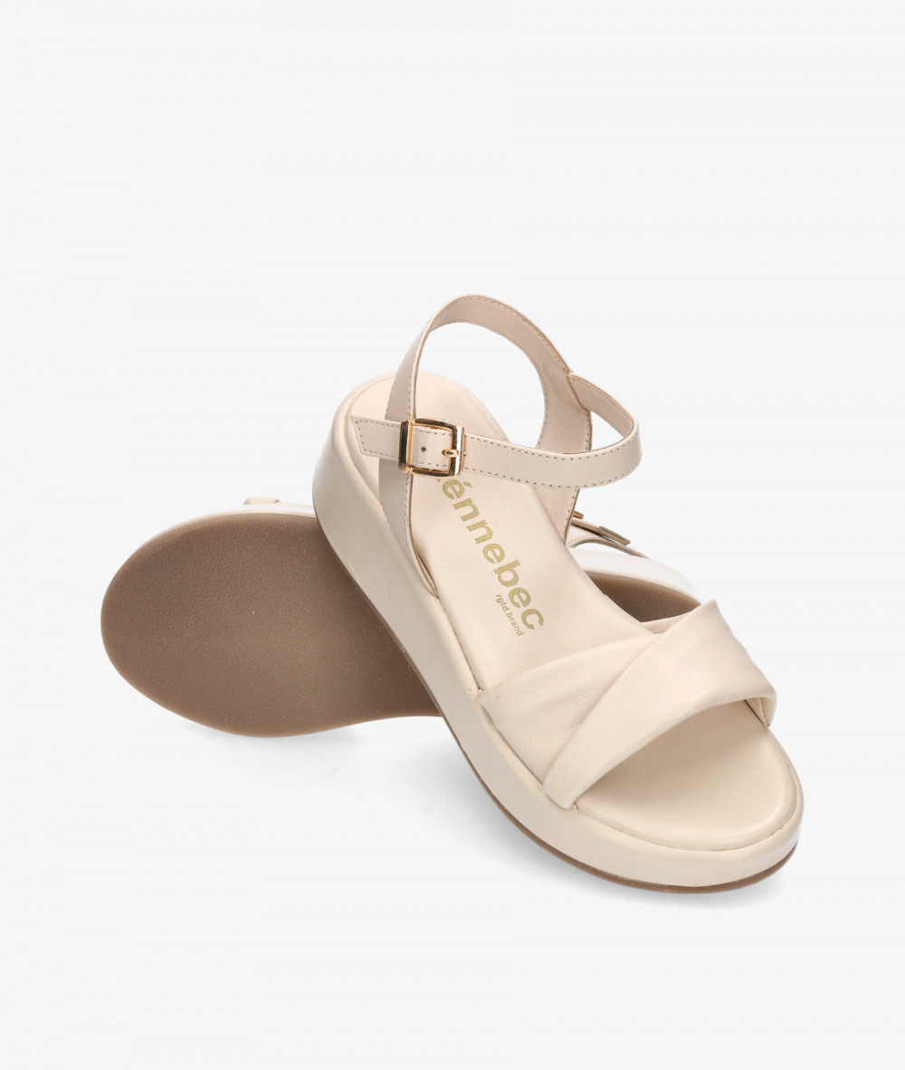 Kénnebec Sandals  77267 QUEBEC-504 in off-white