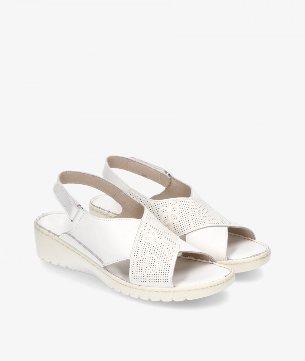MEGHAN SOFT Sandals  671 in white