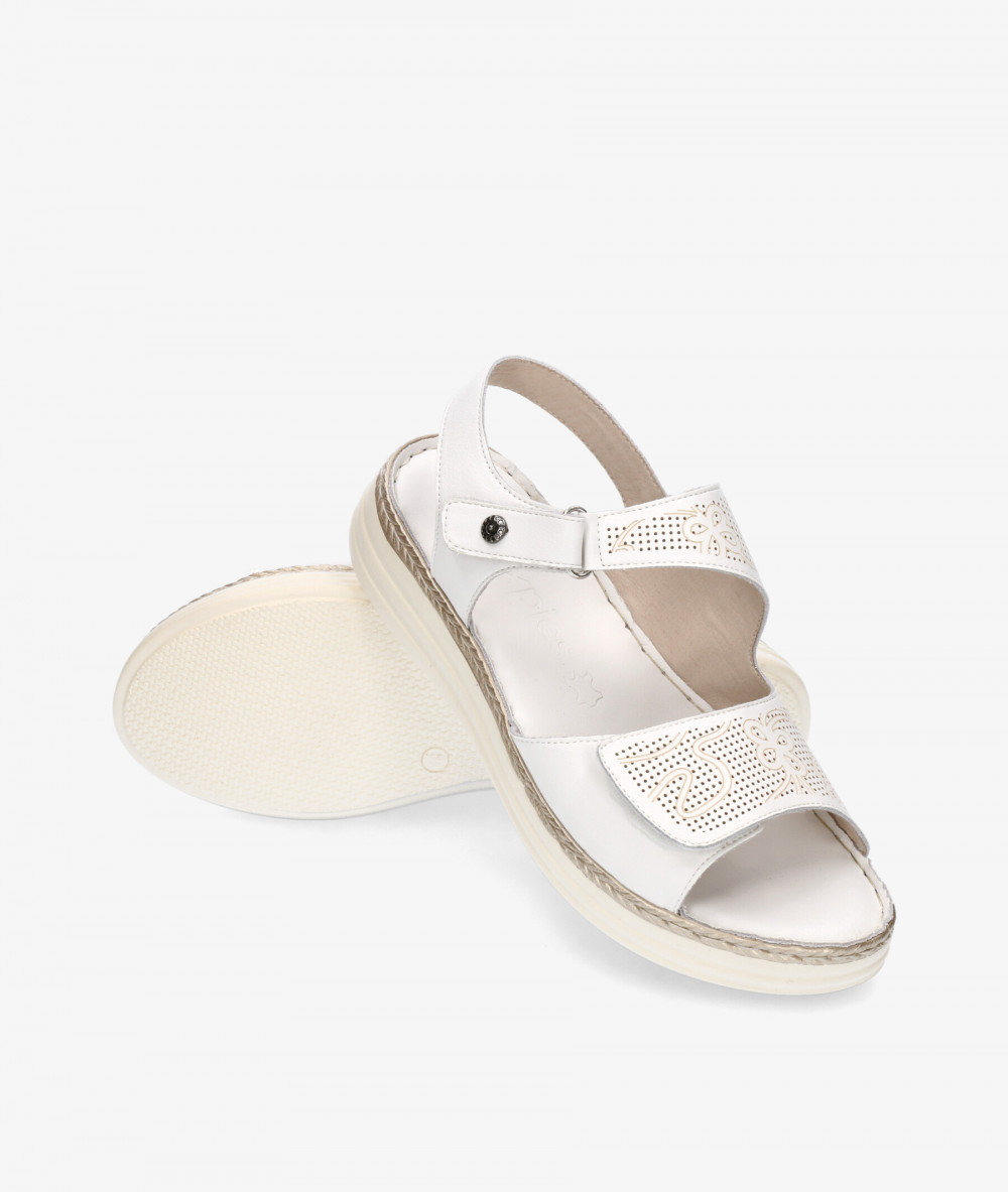 MEGHAN SOFT Sandals  681 in white
