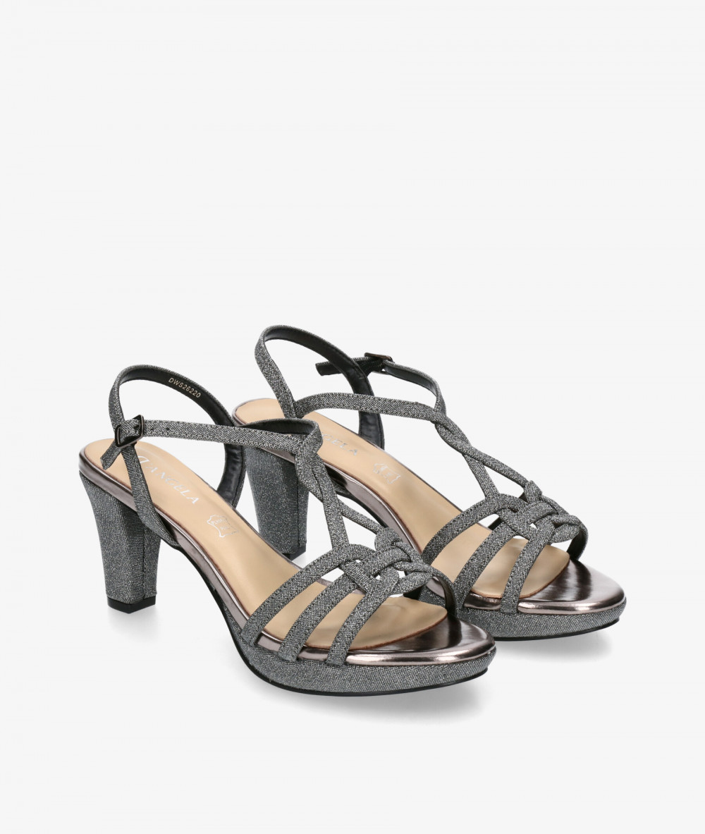 D'angela Sandals  26220 in lead-coloured