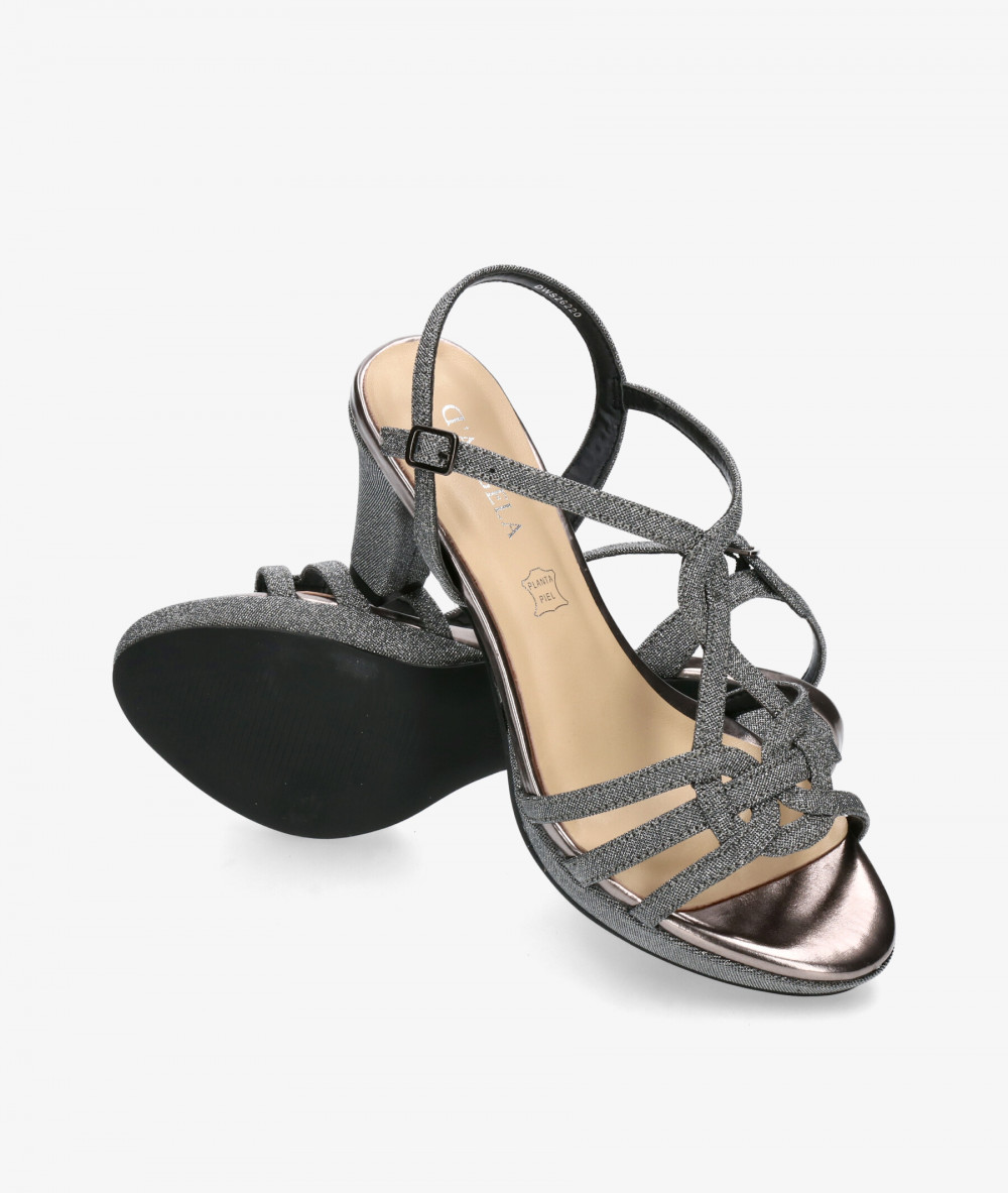 D'angela Sandals  26220 in lead-coloured