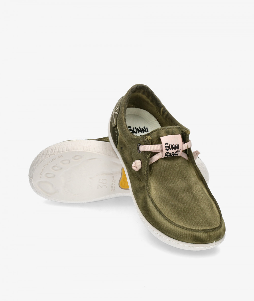Sunni Sabbi Canvas shoes KIKAI in kaki