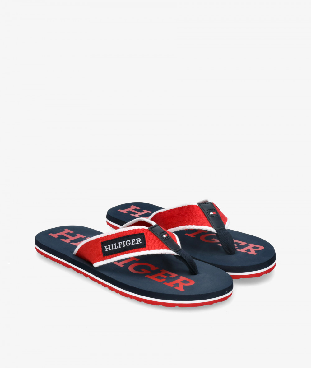 Tommy Hilfiger Sandals  PATCH HILFIGER BEACH SANDAL in navy blue