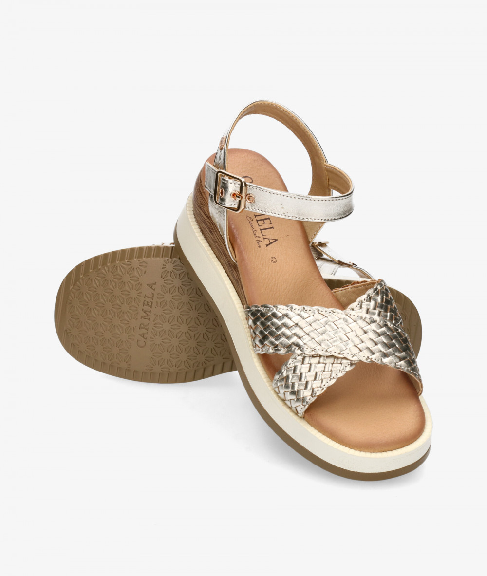Sandalias Carmela  161391 en platino