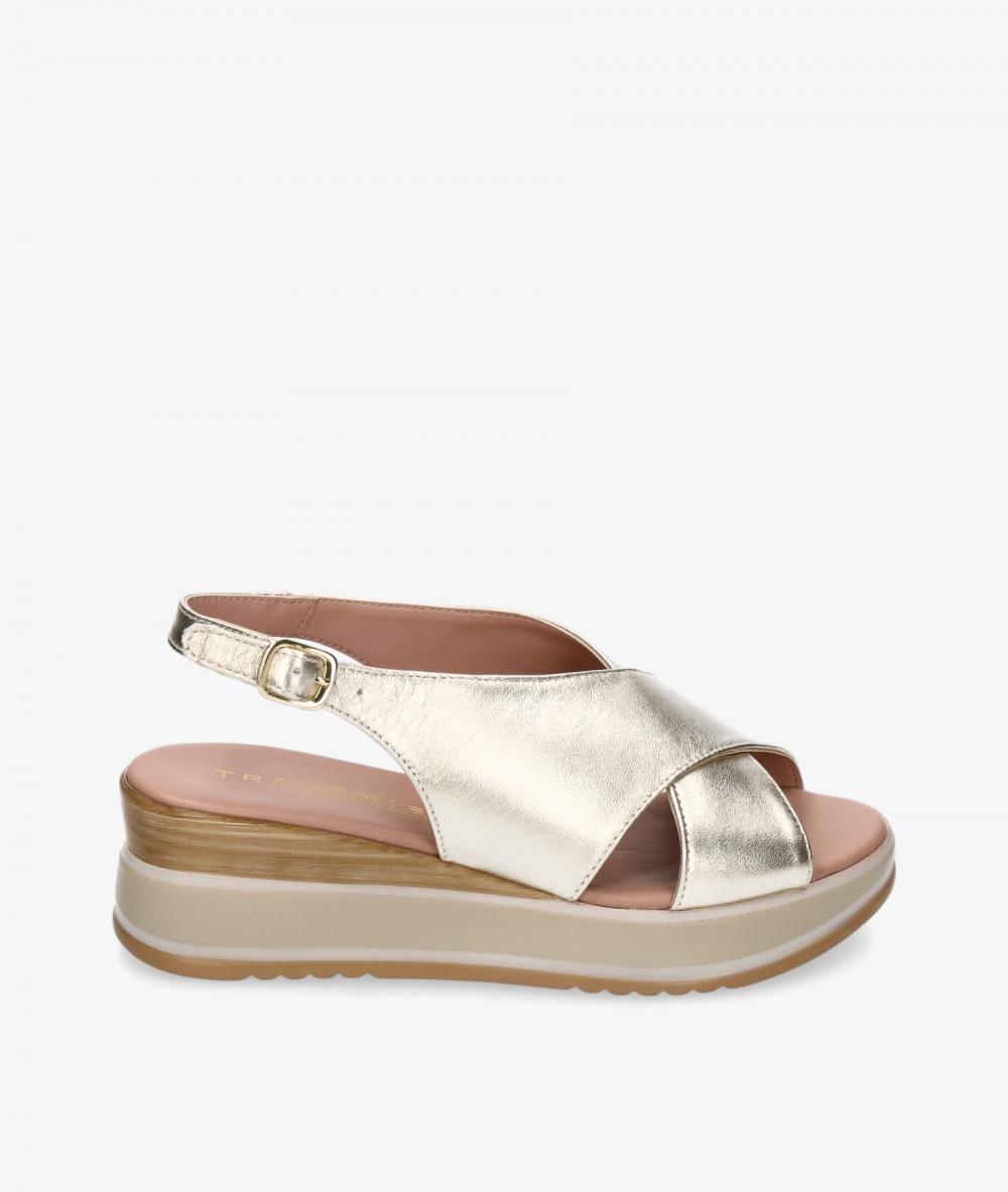 Sandalias Traveris  3513802 en platino