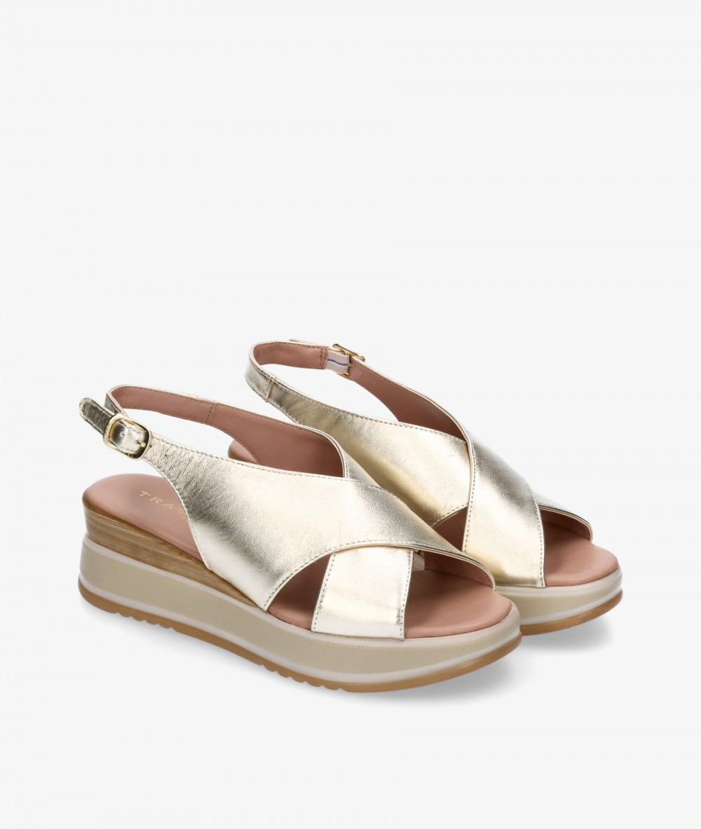Sandalias Traveris  3513802 en platino