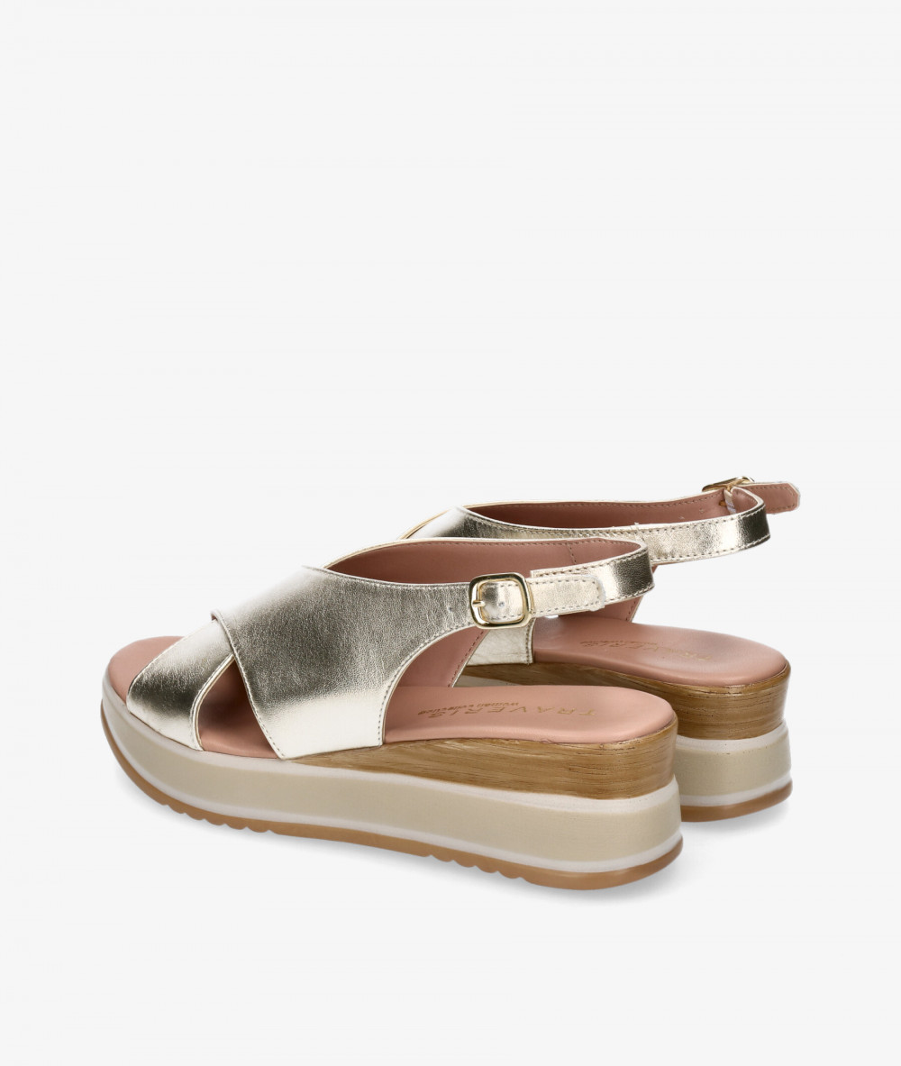 Sandalias Traveris  3513802 en platino