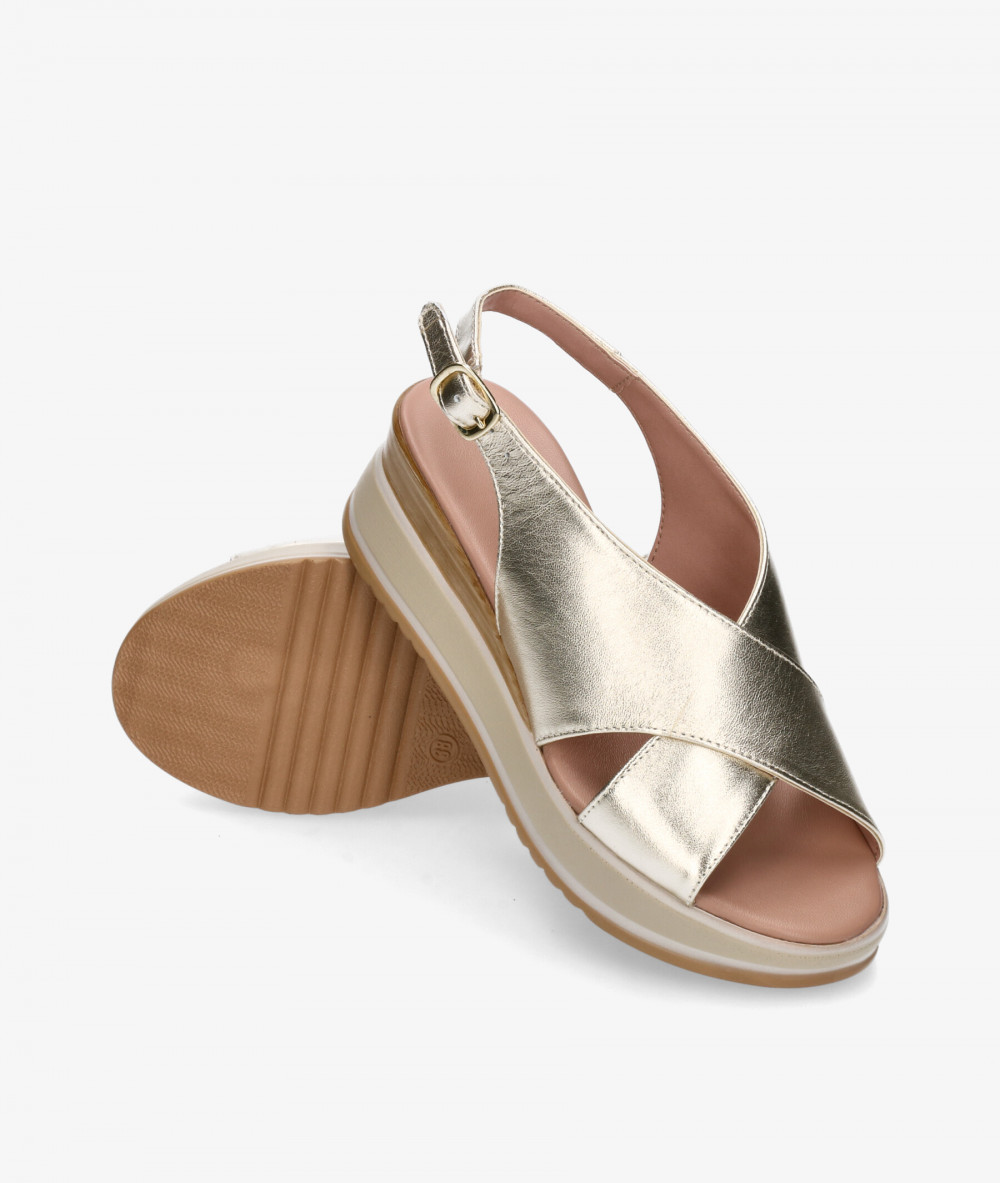 Sandalias Traveris  3513802 en platino