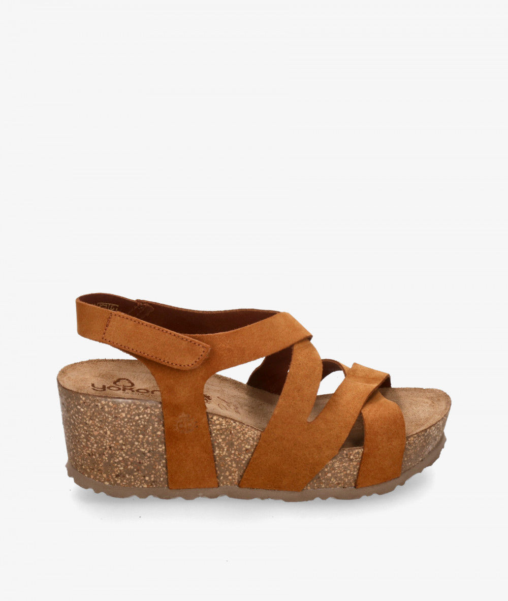 Sandalias Yokono  BARI 303 en serraje cuero