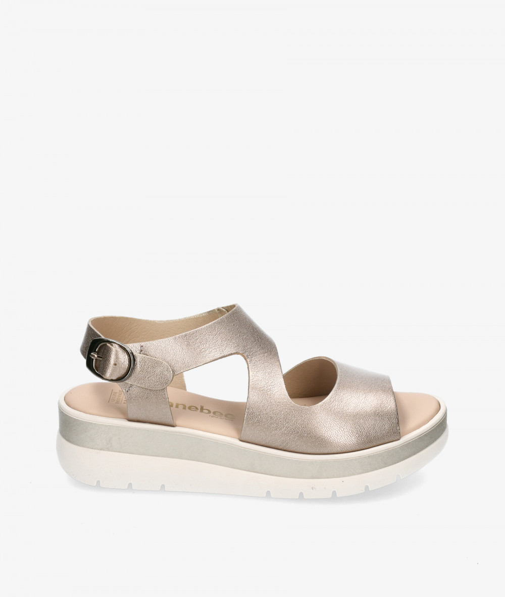 Kénnebec Sandals  450 in taupe metallic