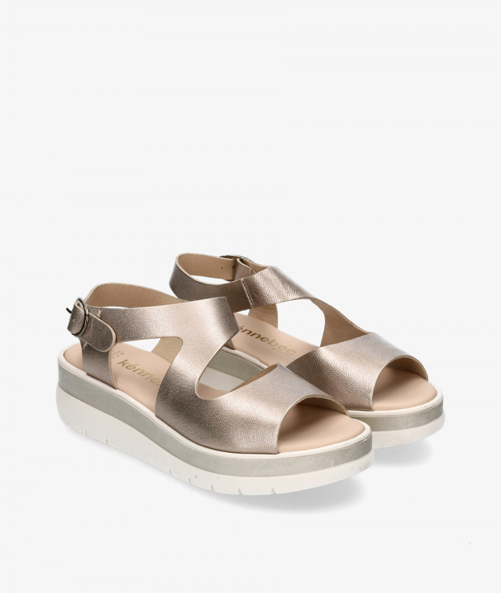 Kénnebec Sandals  450 in taupe metallic