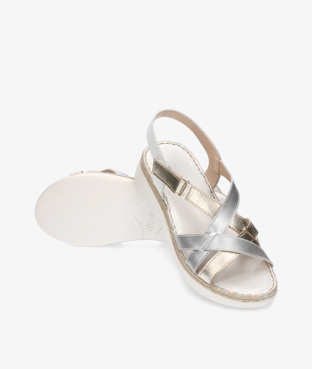 Sandalias Riposella  16264 en plata