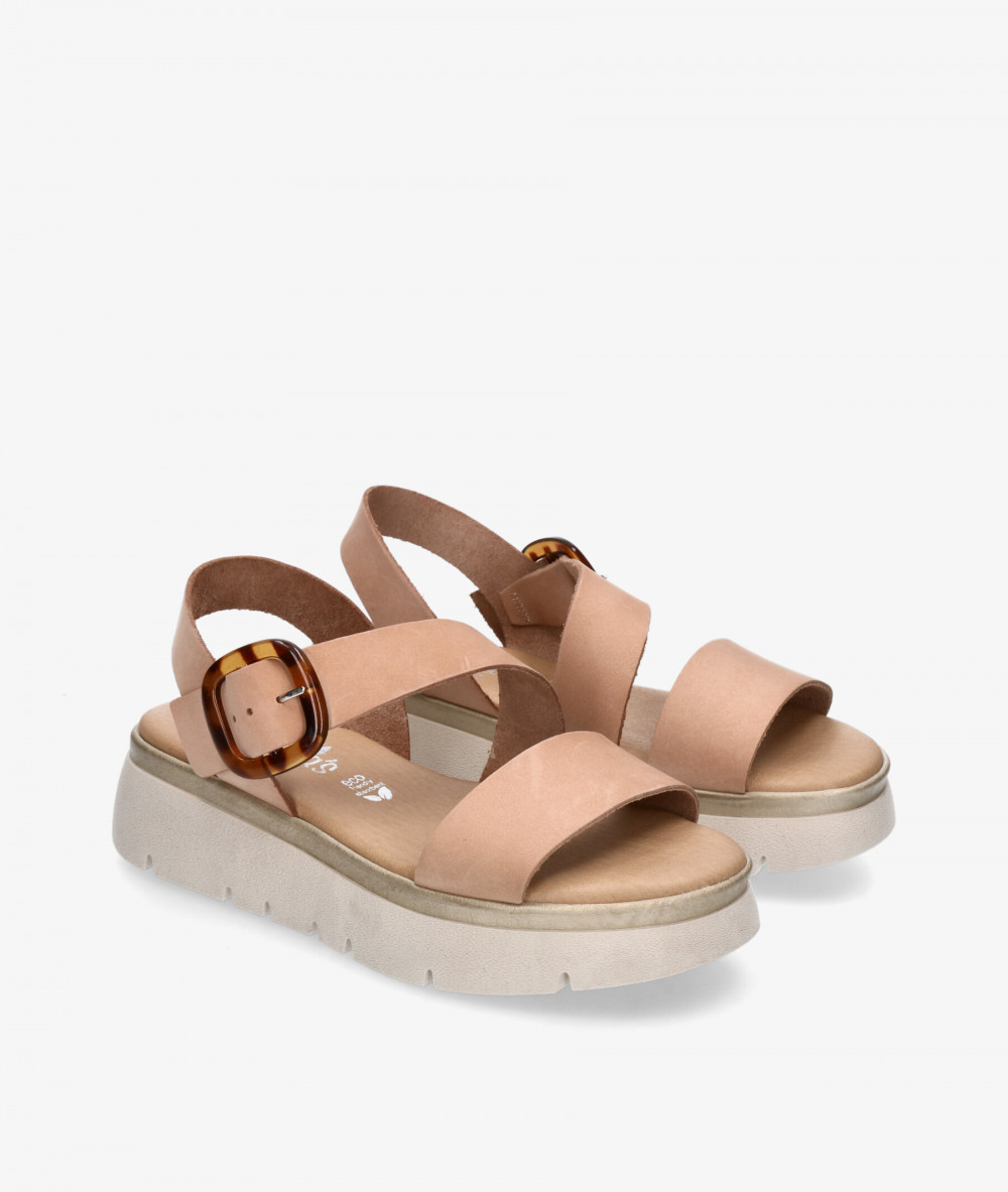Sandalias Valeria´s  1110 en nobuck nude
