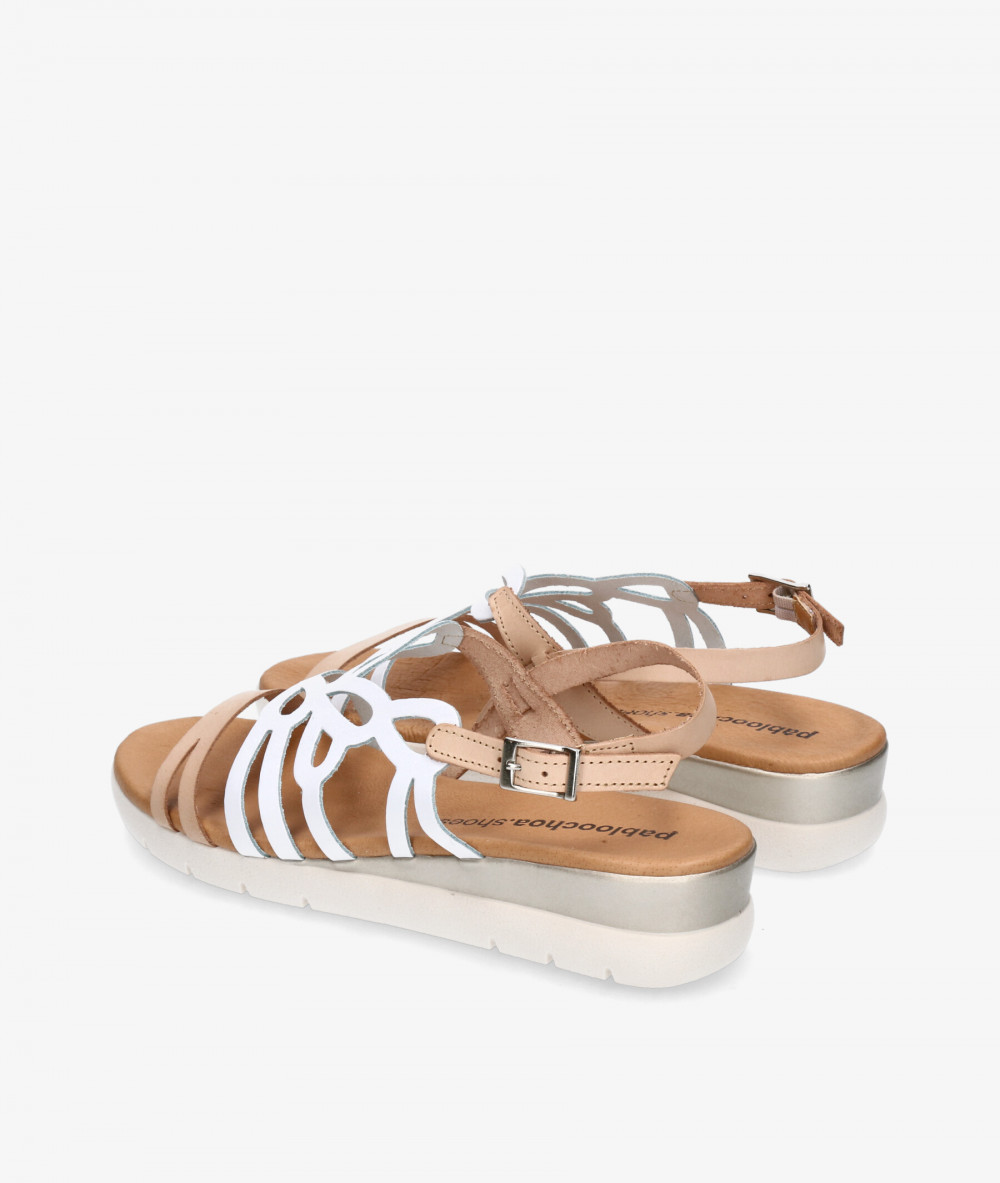 Sandalias pabloochoa.shoes  692 en blanco