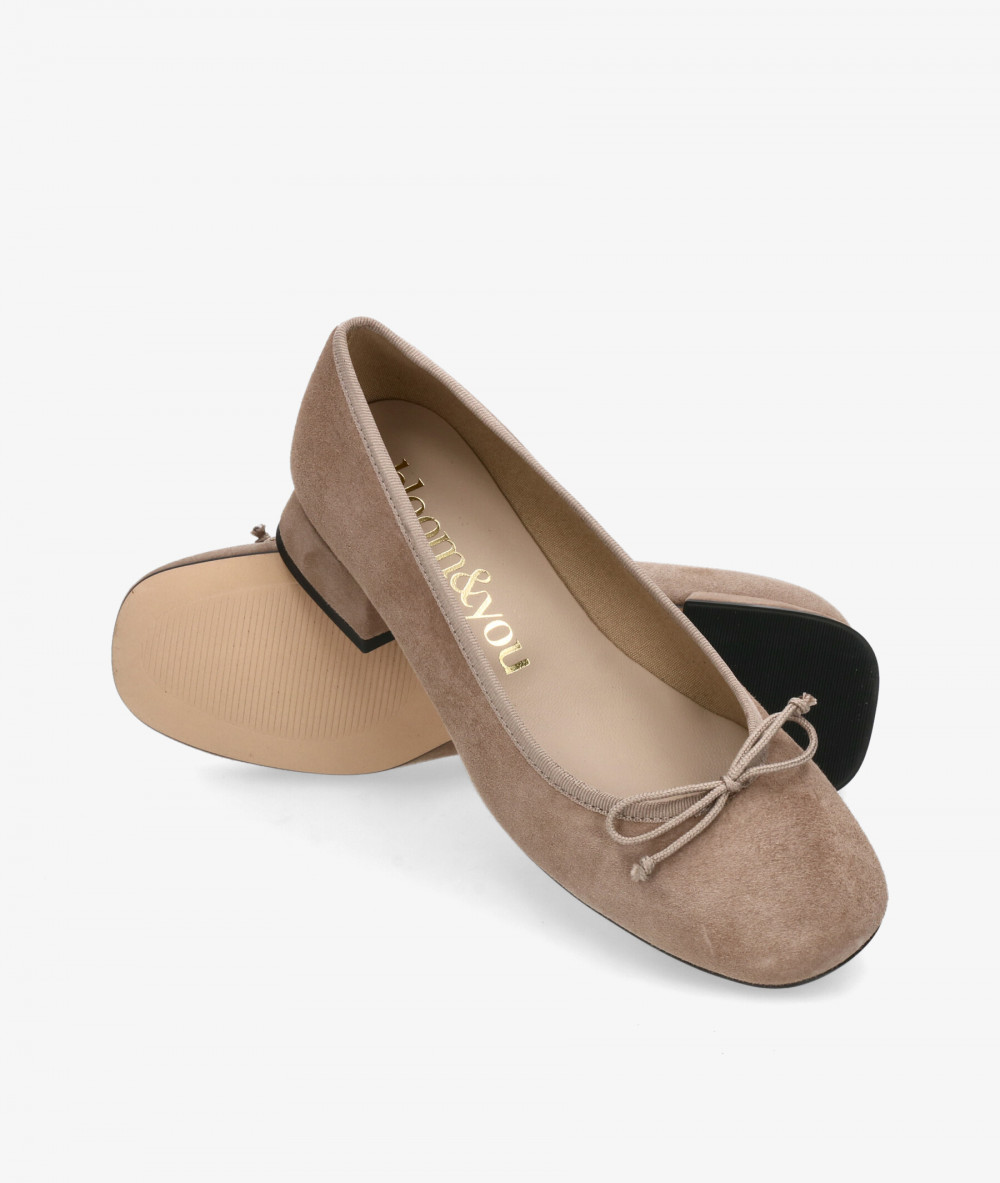 Bailarinas bloom&you NINA en ante taupe Bailarinas bloom&you NINA en ante taupe