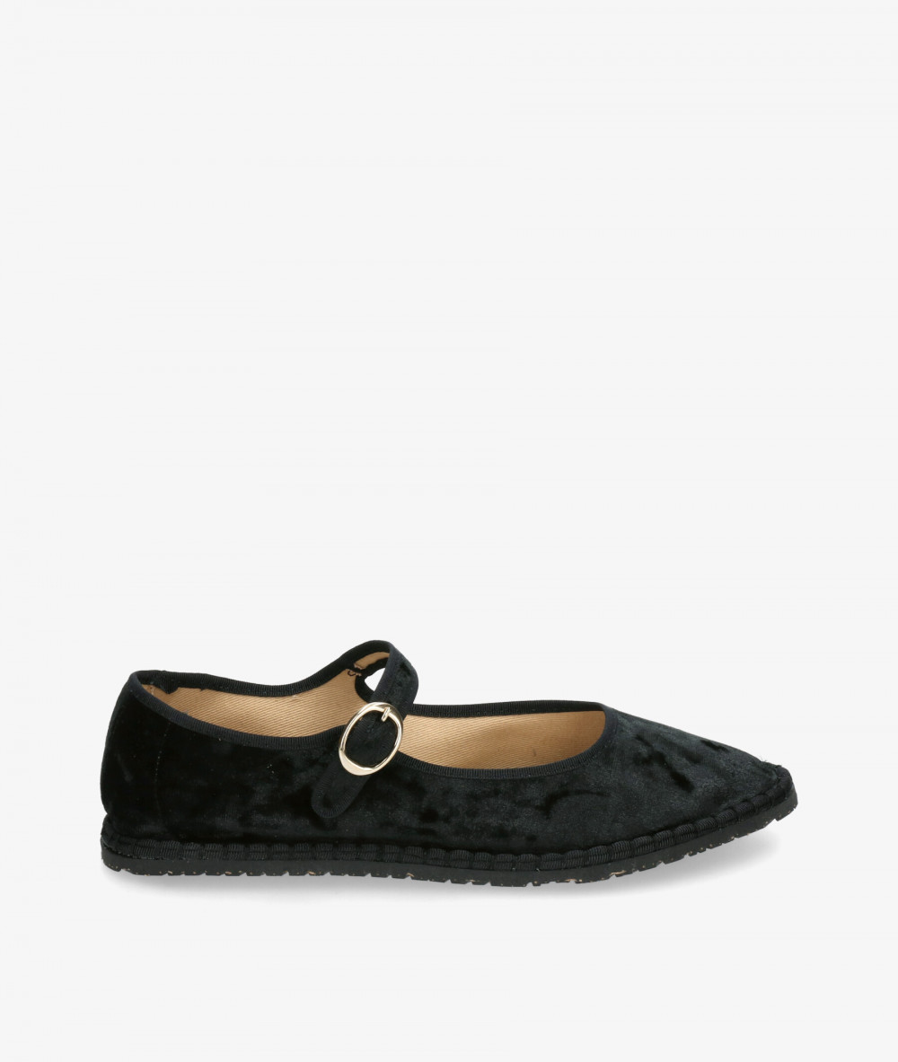 bloom&you Ballerinas VALENTINA in NEGRO TERCIOPELO bloom&you Ballerinas VALENTINA in NEGRO TERCIOPELO