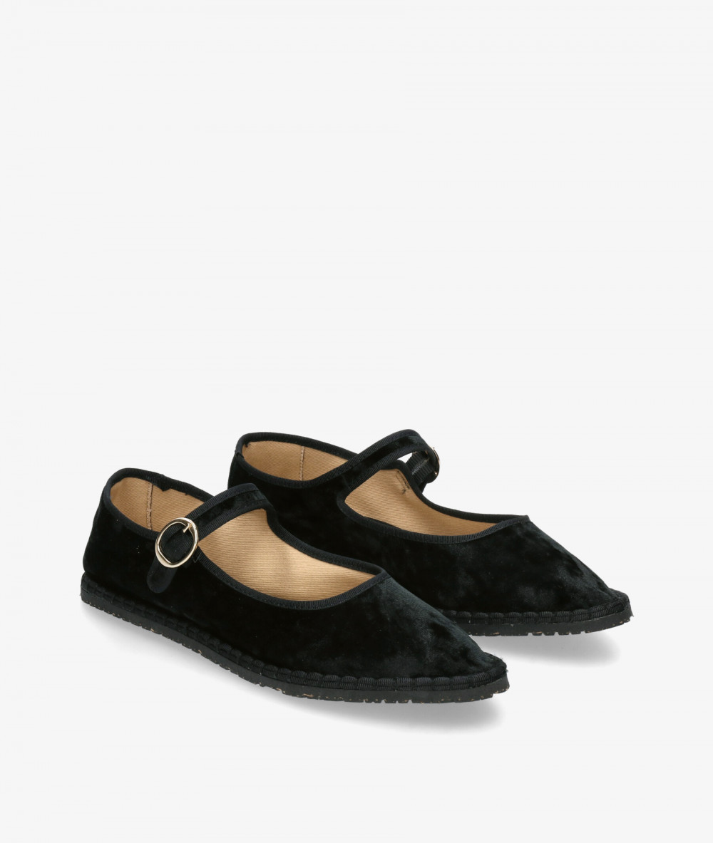 bloom&you Ballerinas VALENTINA in NEGRO TERCIOPELO bloom&you Ballerinas VALENTINA in NEGRO TERCIOPELO