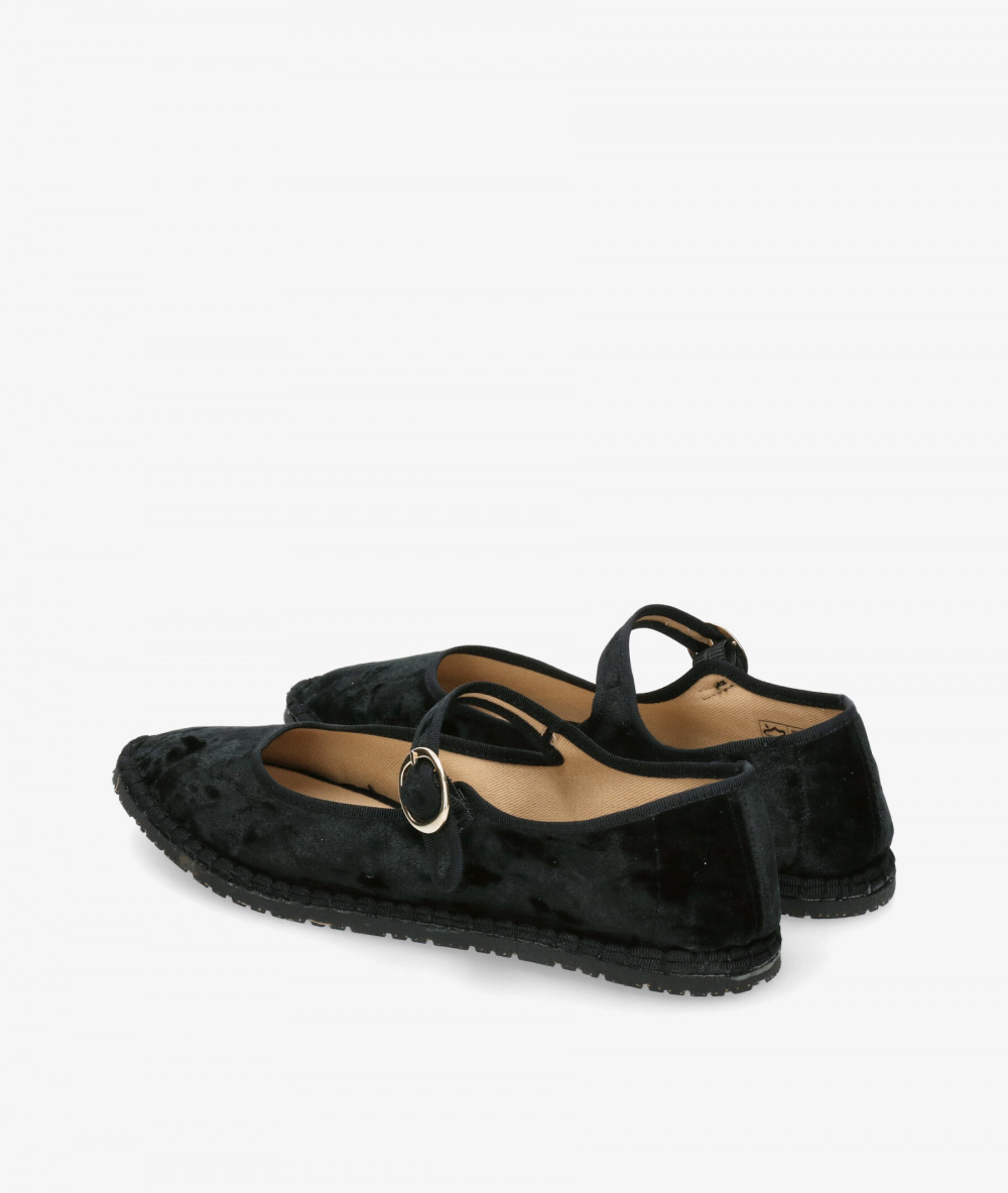 bloom&you Ballerinas VALENTINA in NEGRO TERCIOPELO bloom&you Ballerinas VALENTINA in NEGRO TERCIOPELO
