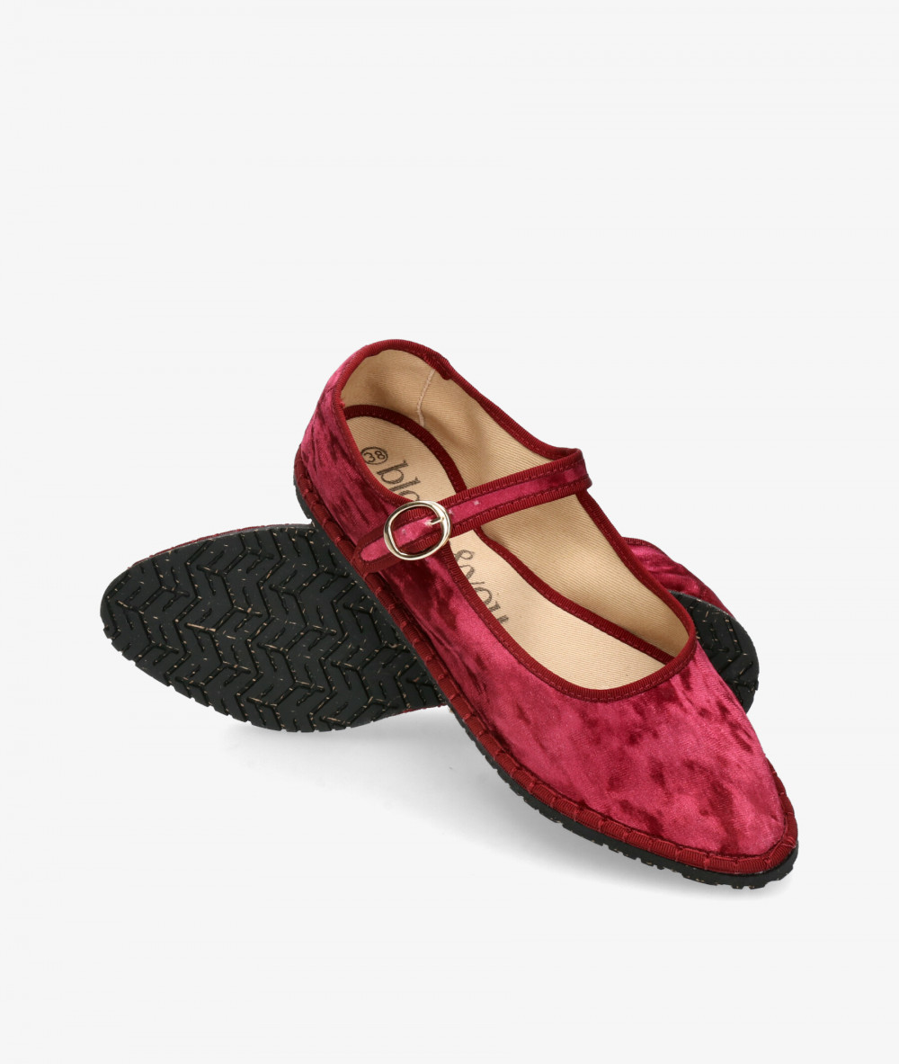 bloom&you Ballerinas VALENTINA in BURDEOS TERCIOPELO bloom&you Ballerinas VALENTINA in BURDEOS TERCIOPELO