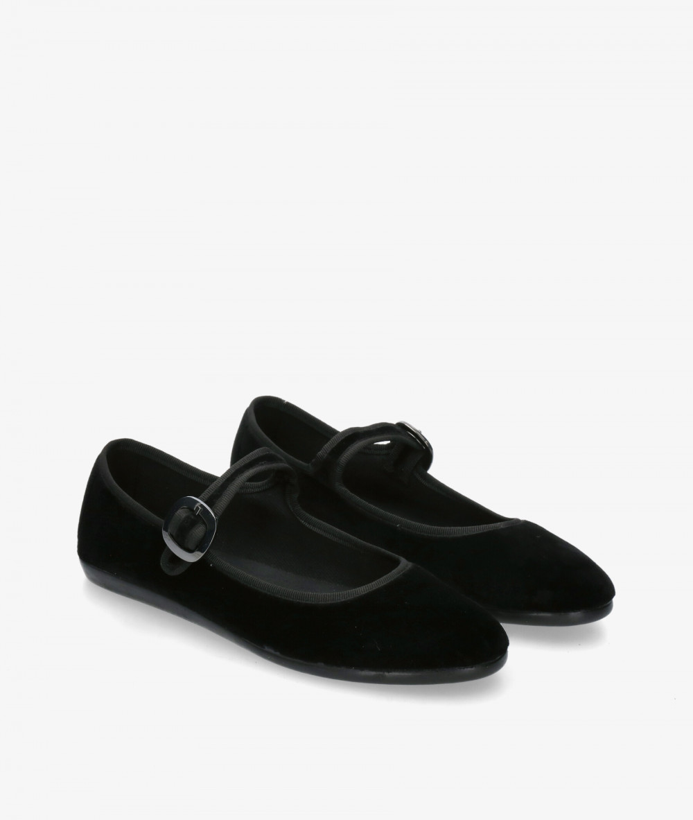 bloom&you Ballerinas ABBIE in NEGRO TERCIOPELO bloom&you Ballerinas ABBIE in NEGRO TERCIOPELO