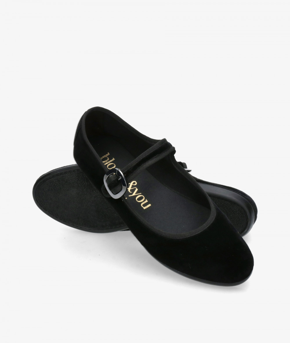 bloom&you Ballerinas ABBIE in NEGRO TERCIOPELO bloom&you Ballerinas ABBIE in NEGRO TERCIOPELO