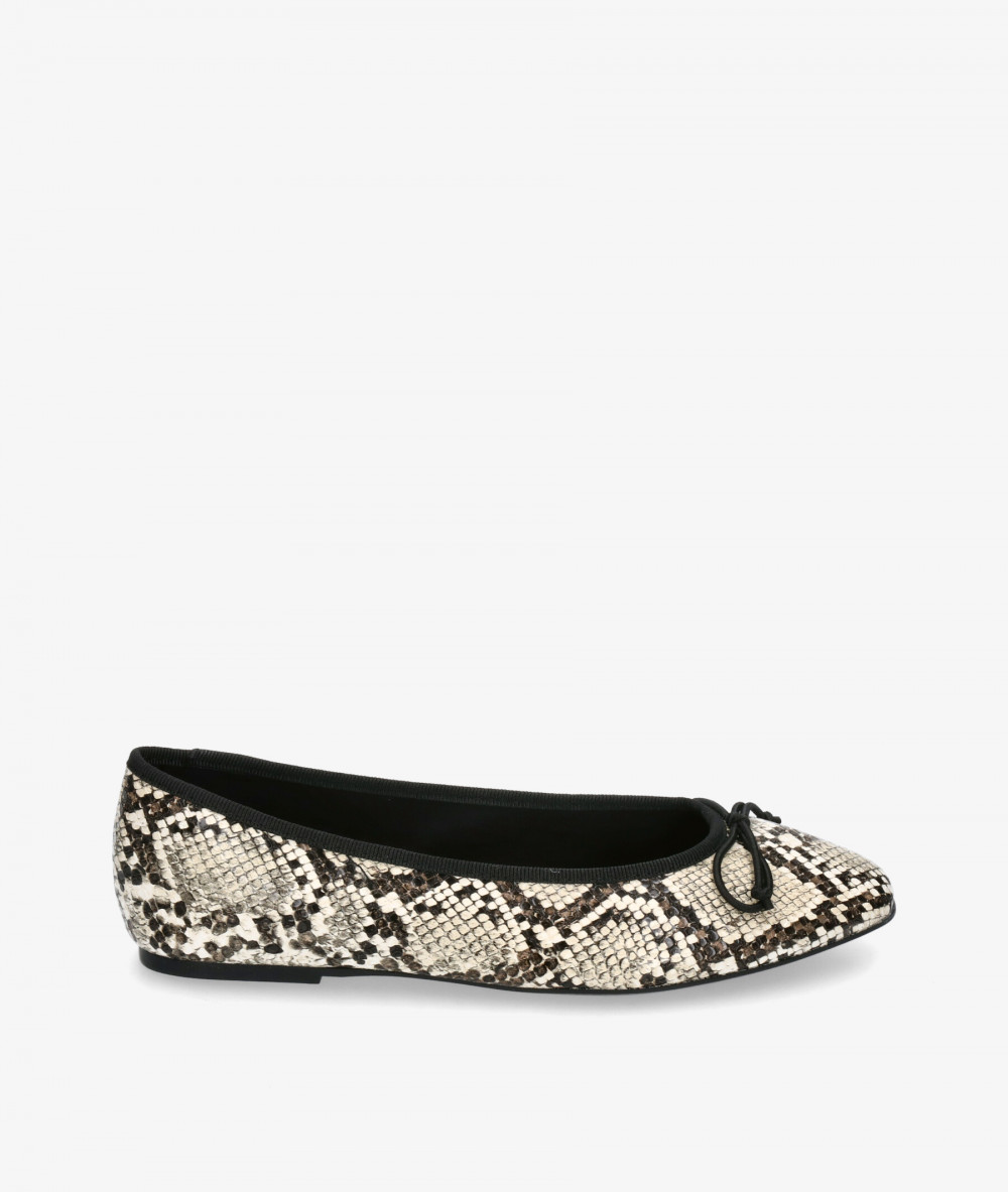Bailarinas CORINA M4590 en serpiente beige  Bailarinas CORINA M4590 en serpiente beige
