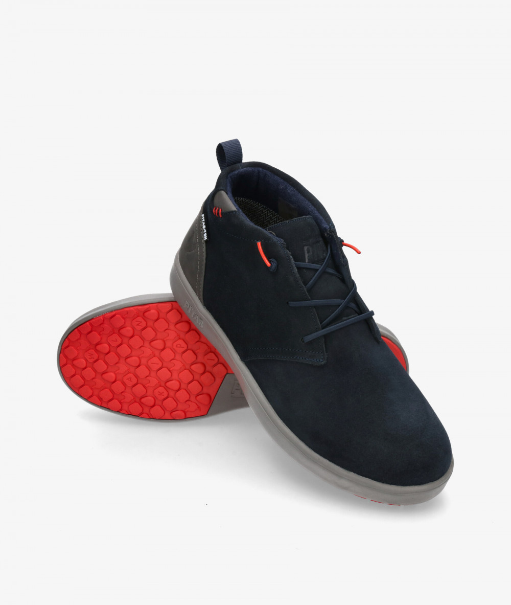 Botas Walk in Pitas  JAYA en serraje azul Botas Walk in Pitas  JAYA en serraje azul