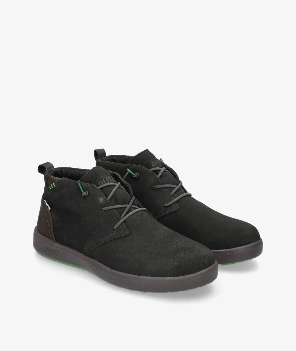 Botas Walk in Pitas JAYA en serraje kaki