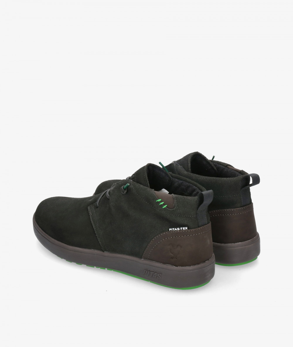 Botas Walk in Pitas JAYA en serraje kaki