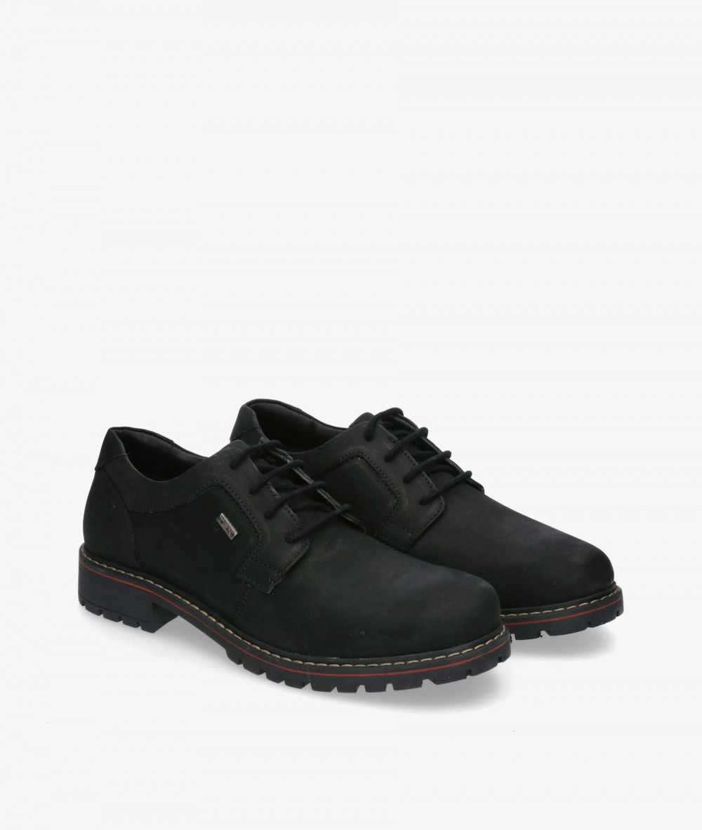 Zapatos casual St. Gallen CITY-01 en nobuck negro Zapatos casual St. Gallen CITY-01 en nobuck negro