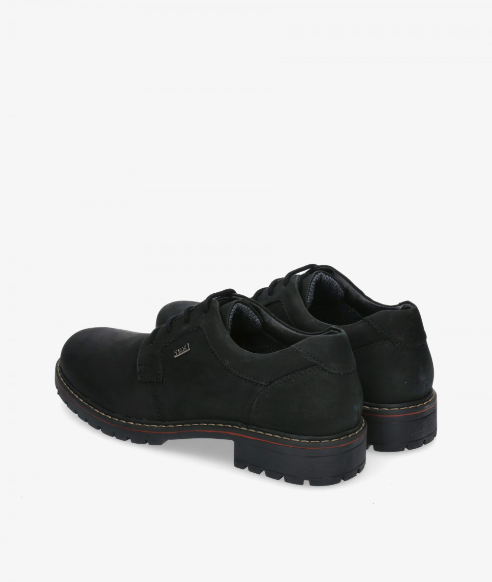 Zapatos casual St. Gallen CITY-01 en nobuck negro Zapatos casual St. Gallen CITY-01 en nobuck negro