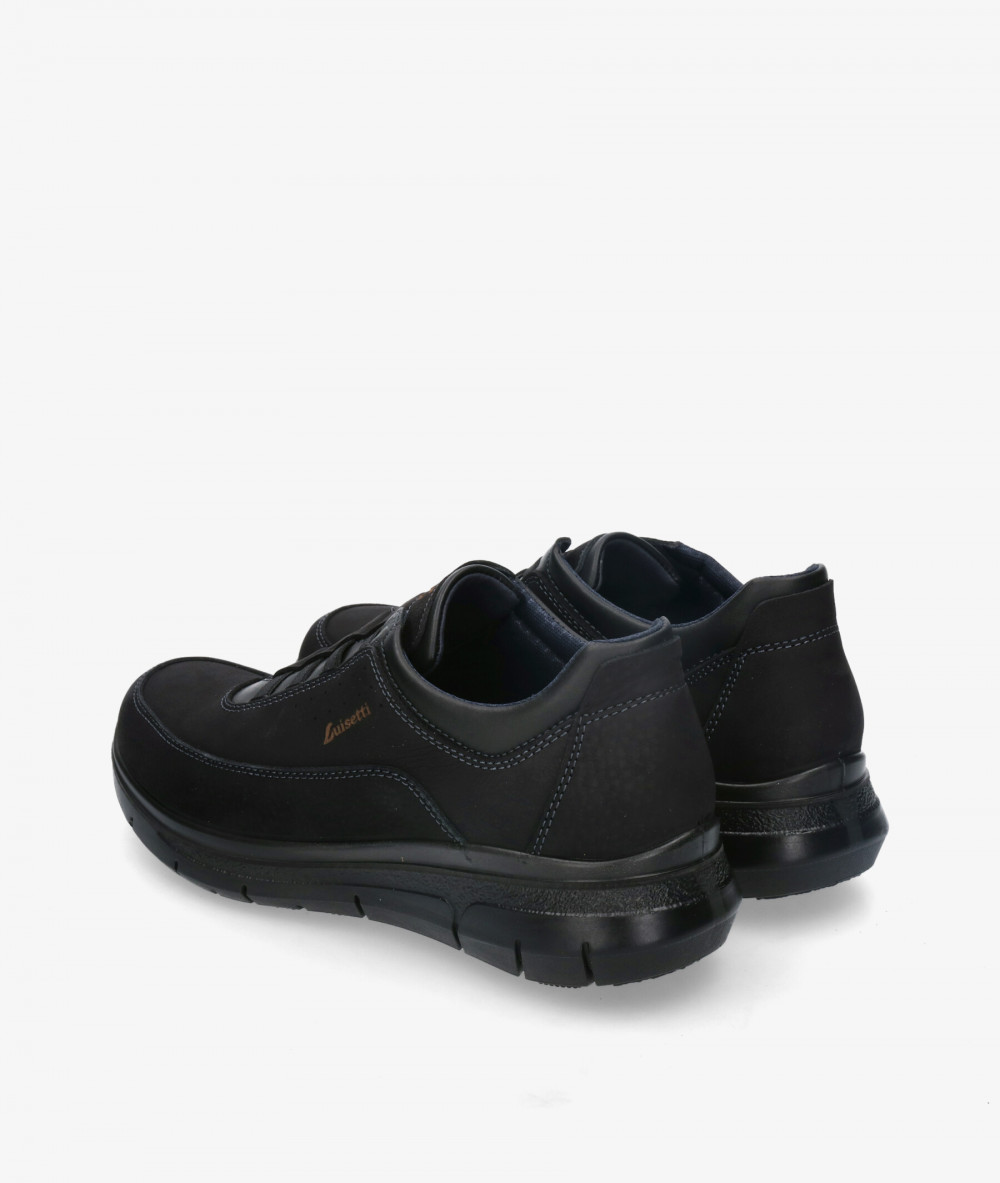 Zapatos casual LUISETTI 36101 NO en nobuck negro Zapatos casual LUISETTI 36101 NO en nobuck negro