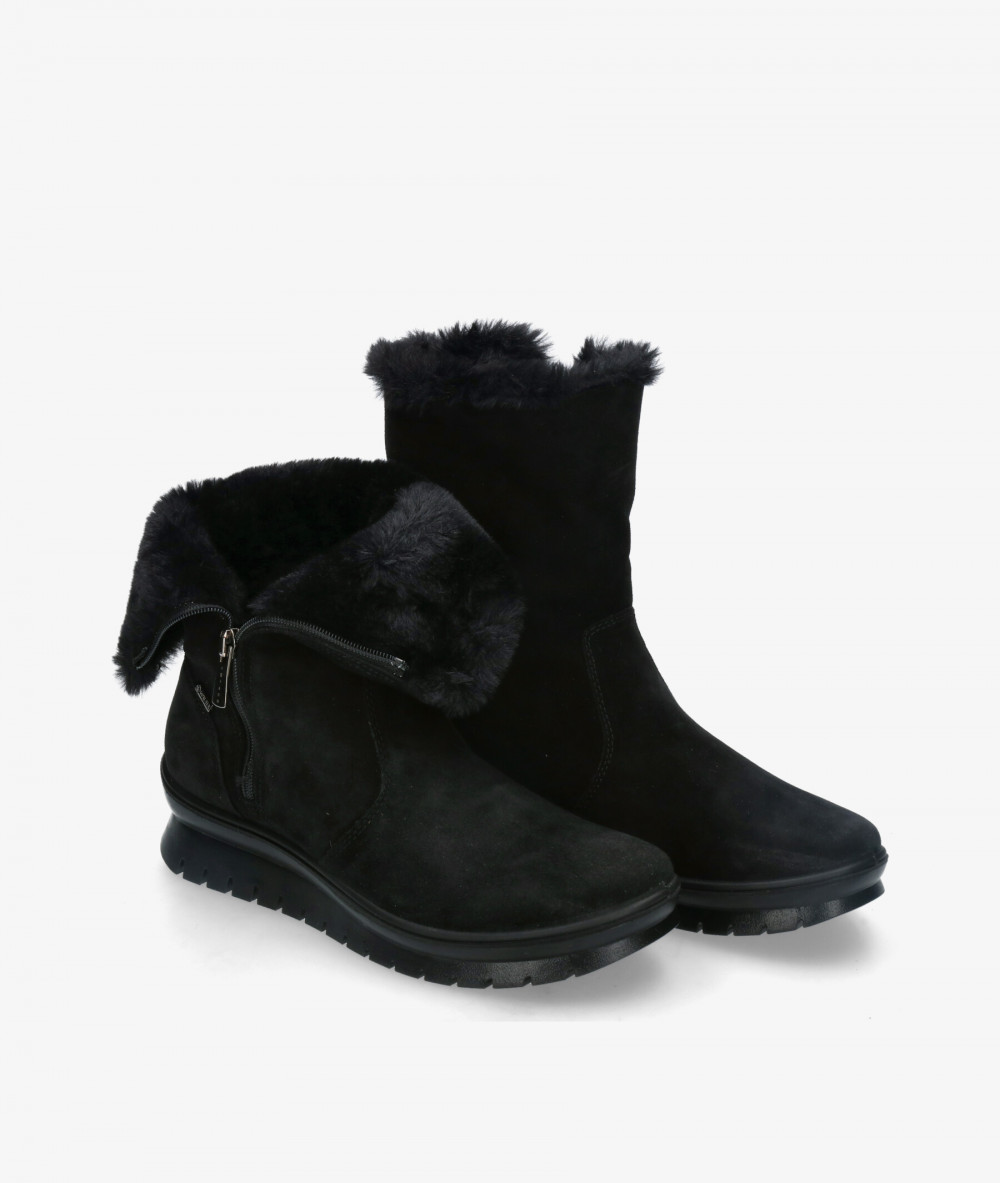 Botines Igi&Co  6658722 en serraje negro Botines Igi&Co  6658722 en serraje negro