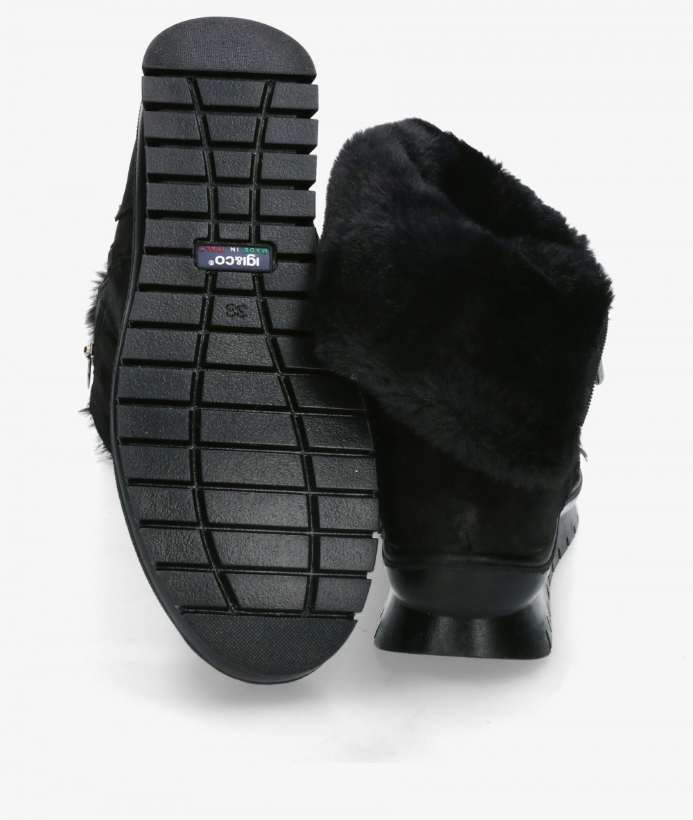 Botines Igi&Co  6658722 en serraje negro Botines Igi&Co  6658722 en serraje negro