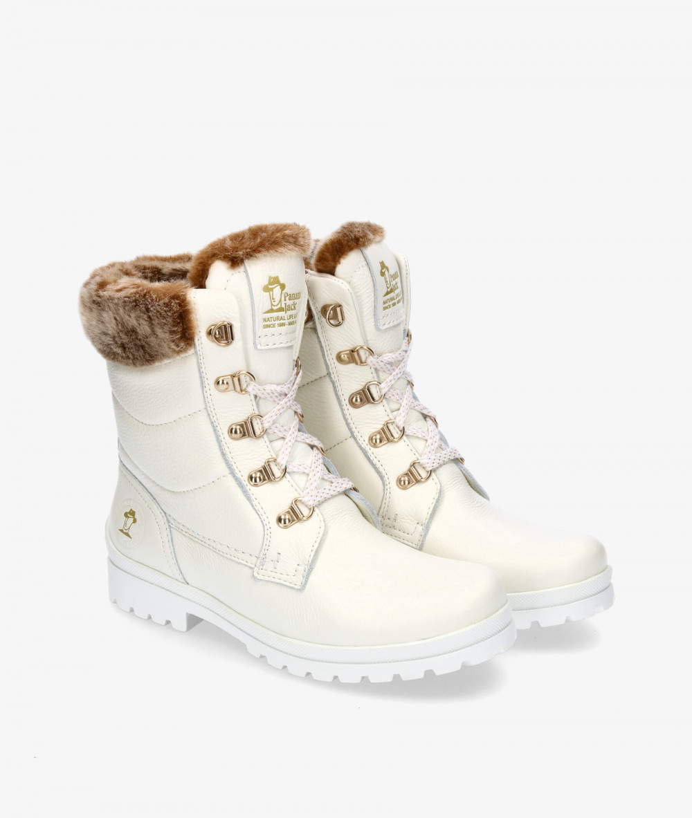 Botines Panamá Jack  TUSCANI B27 en blanco Botines Panamá Jack  TUSCANI B27 en blanco