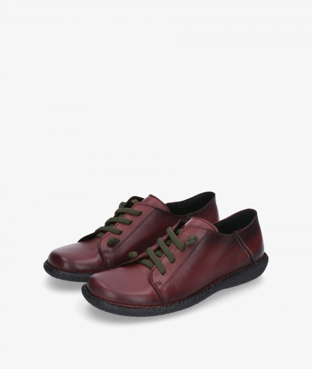 Rhostock everyday low heels shoes 4008 in burgundy