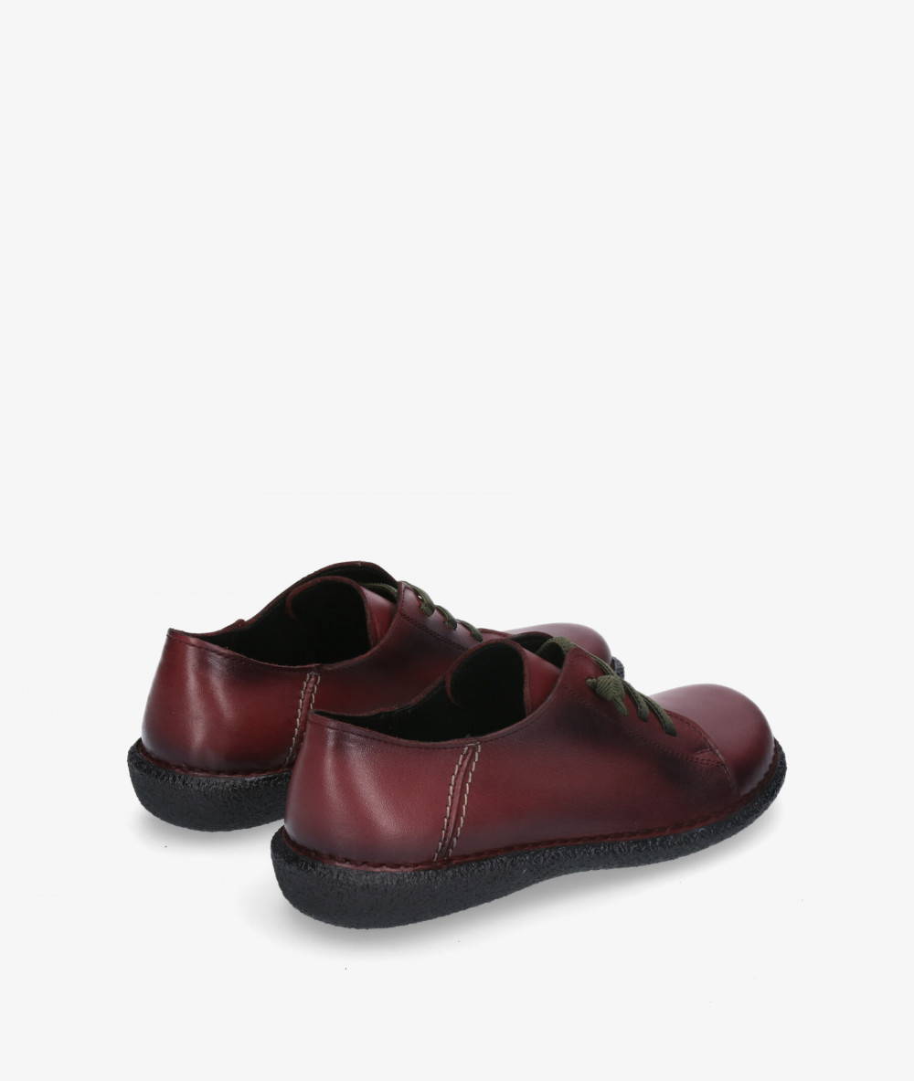 Rhostock everyday low heels shoes 4008 in burgundy