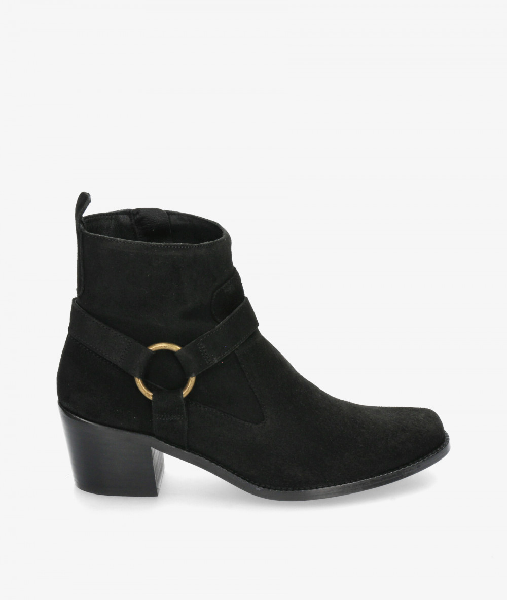 Botines bloom&you ELENA en serraje negro