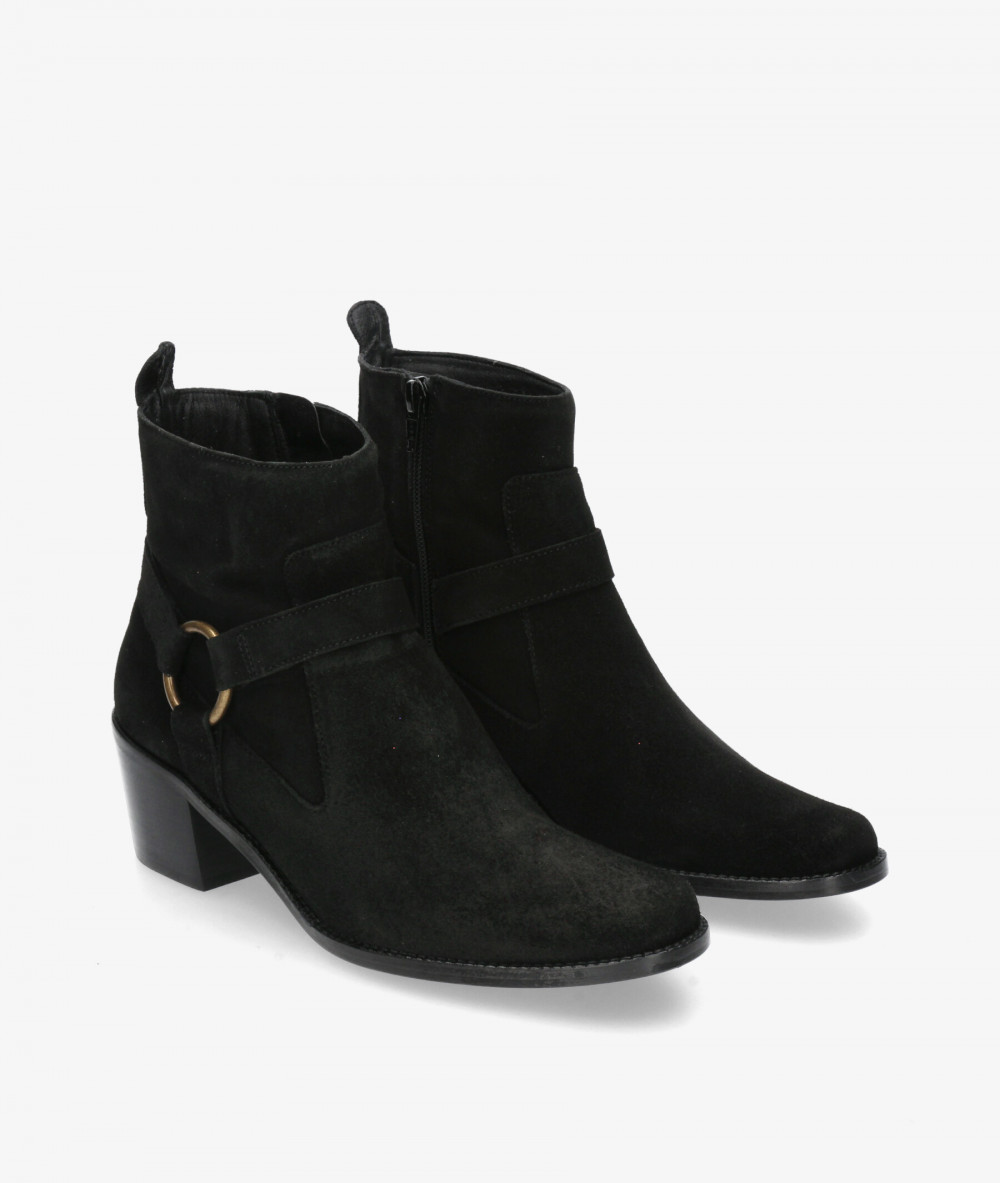 Botines bloom&you  ELENA en serraje negro Botines bloom&you  ELENA en serraje negro