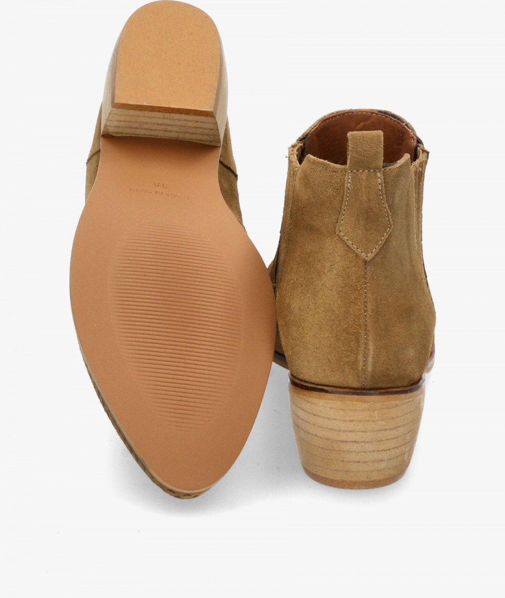 Botines bloom&you ATENEA en serraje camel