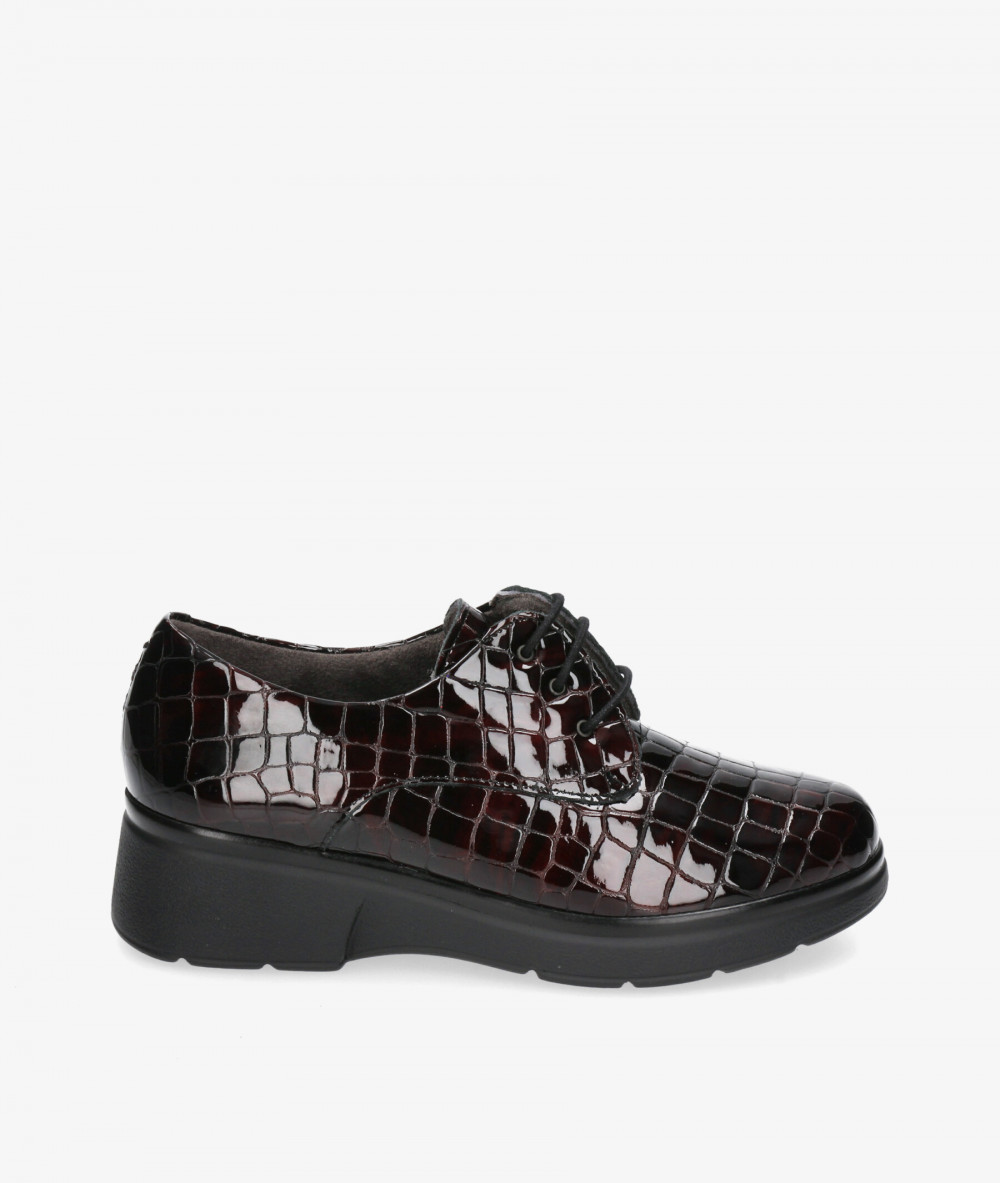 Zapatos inglés Pitillos 10057 en charol burdeos Zapatos inglés Pitillos 10057 en charol burdeos