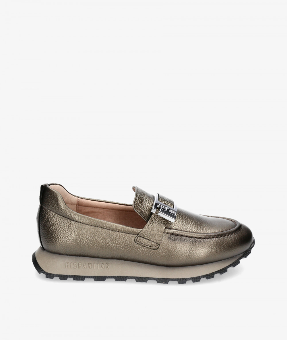 Mocasines Hispanitas HI243621 en taupe metalizado Mocasines Hispanitas HI243621 en taupe metalizado