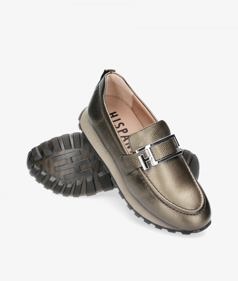 Mocasines Hispanitas HI243621 en taupe metalizado Mocasines Hispanitas HI243621 en taupe metalizado
