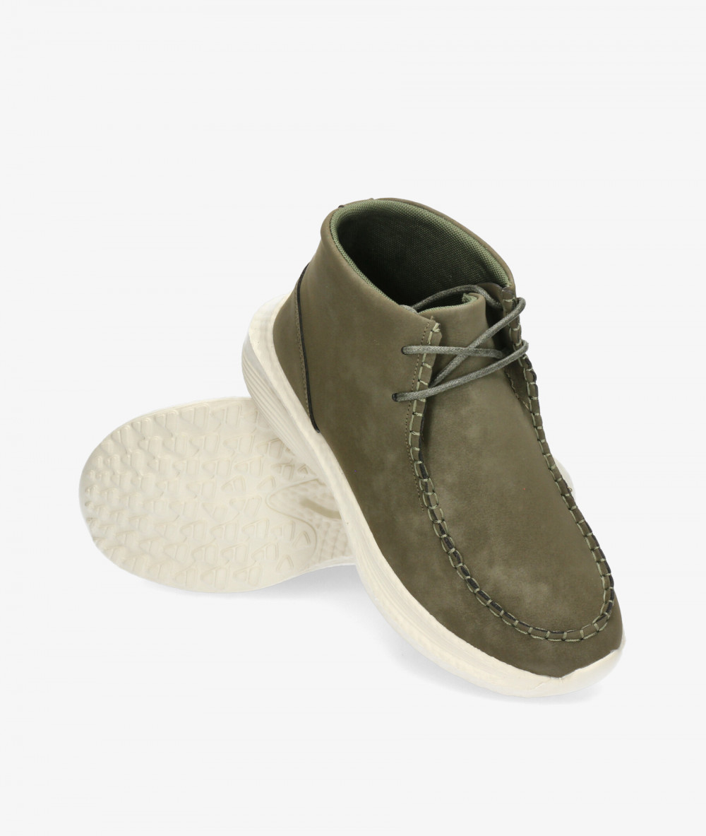 Botines EOLIGEROS RIVER en caki