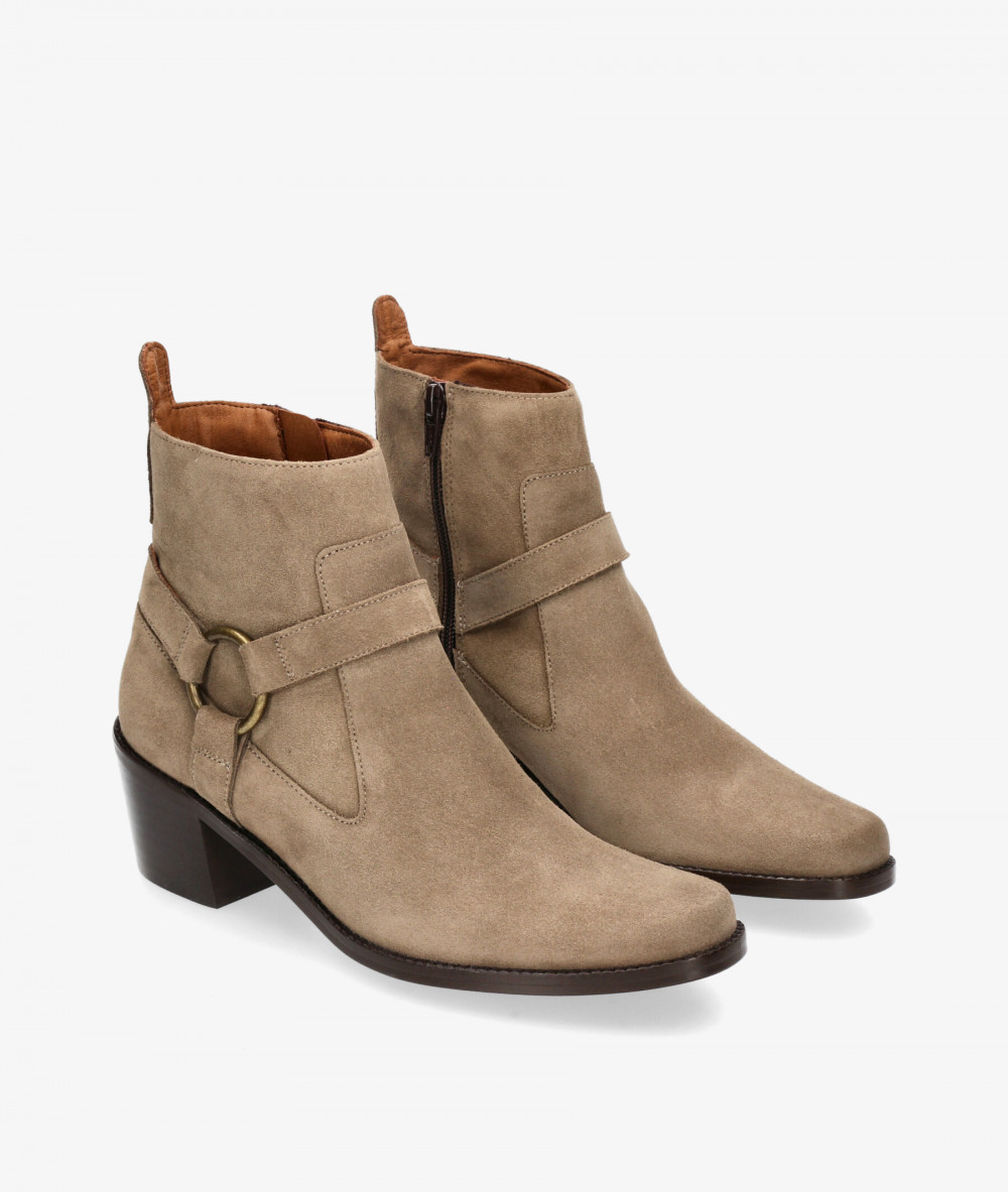 Botines bloom&you  ELENA en serraje taupe Botines bloom&you  ELENA en serraje taupe